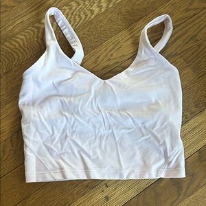 Lululemon Cropped Light Pink Tank Bralette